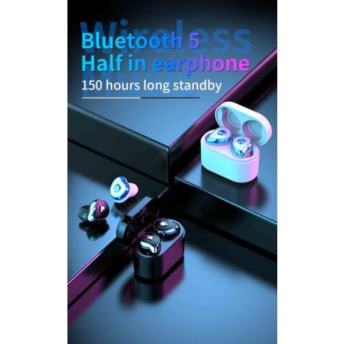 Bluetooth Touch Control HIFI Music Earphone with Mic TWS Wireless Earbuds Stereo Microphone for Phone With Charger Box PK X8