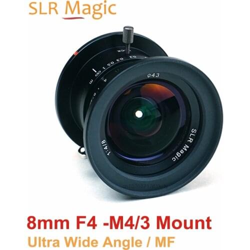 SLR Magic 8mm f/4.0 Fixed Prime Lens Manual Focus Ultra Wide Angle Camera lens for M4/3 Mount Cameras Panasonic Olympus