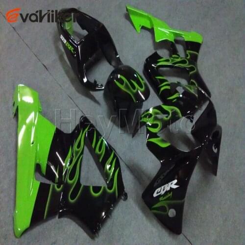 ABS motorcycle fairing for 00 01 CBR929RR 2000 2001 00 01 CBR 929 RR green flames motorcycle panels Injection mold