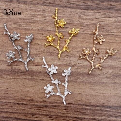 BoYuTe Factory Wholesale (20 Pieces/Lot) Flower Tree Branch Metal Alloy Materials Diy Hair Jewelry Accessories