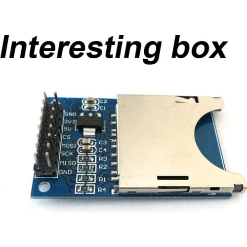 SD card socket module MCU read-write module Development learning module DIY model assembled electronic components