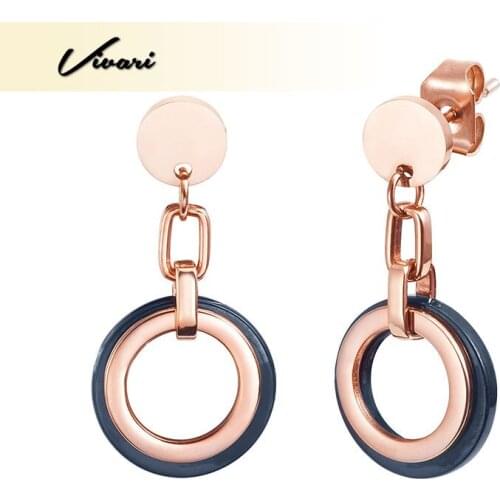 Vivari Trendy Fashion Earrings 2018 Earrings For Women Gold Plate Girl Jewelry Accessories Jewelry Findings Stainess Steel New