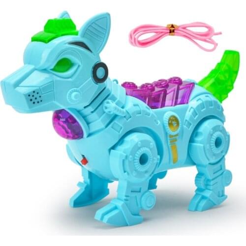 T5EC Robot Dog Pet Smart Toy Electronic Kids Interactive Walking Puppy with Music, Walking, Wagging Tail,Gift for Kid
