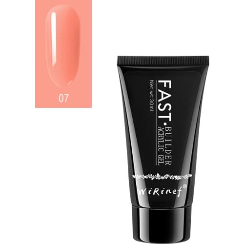 WiRinef UV Builder Gel Quick Extended Gel Nail Polish Makeup Brush Nail Art Maincure Tools Poly Extension Nail Gel