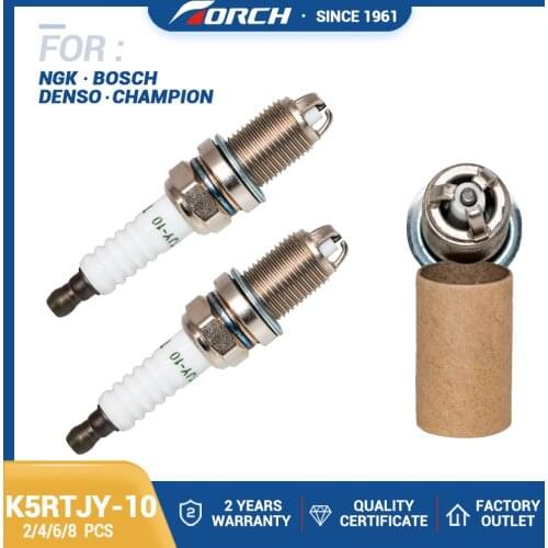 High Performance 3-Electrode Spark Plug Torch K5RTJY-10 for Denso K16TNR-S9 Champion RC89TMC Brisk DR15TC Accessories