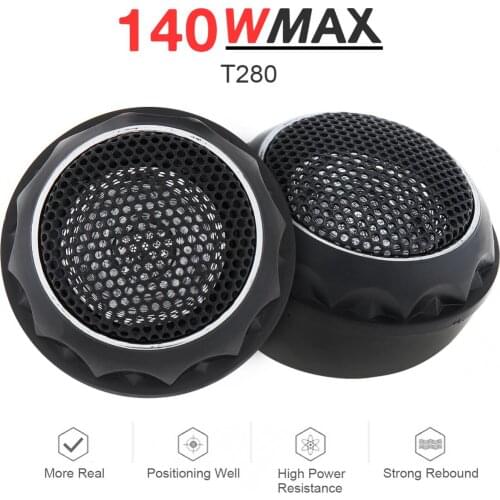 1 Pair 150W Durable Universal High Efficiency Mini Dome Car Tweeter Speakers for Car Audio System