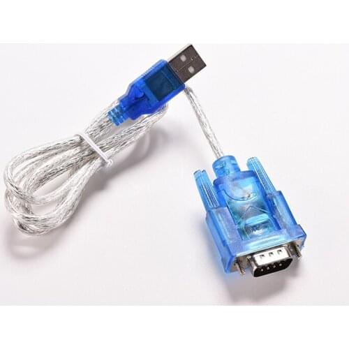 1PC 80cm USB 2.0 to RS232 COM Port Serial PDA 9 pin DB9 Cable Male to Male M/M Adapter for PC PDA GPS