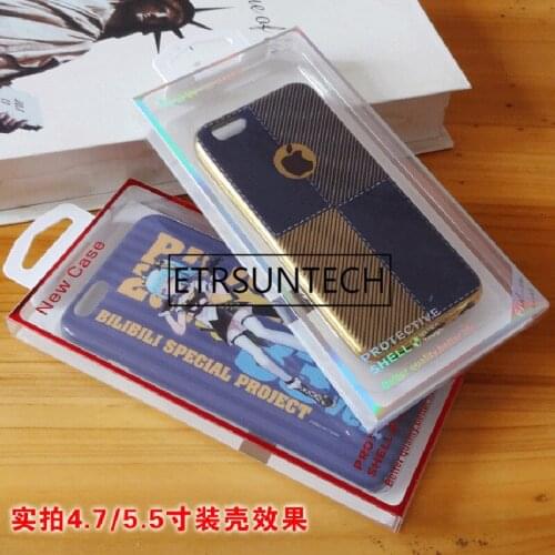 Luxury PVC Package box with tray For iPhone X 8 7 7 Plus 6 6PLUS cover leather business case Cell phone case retail box