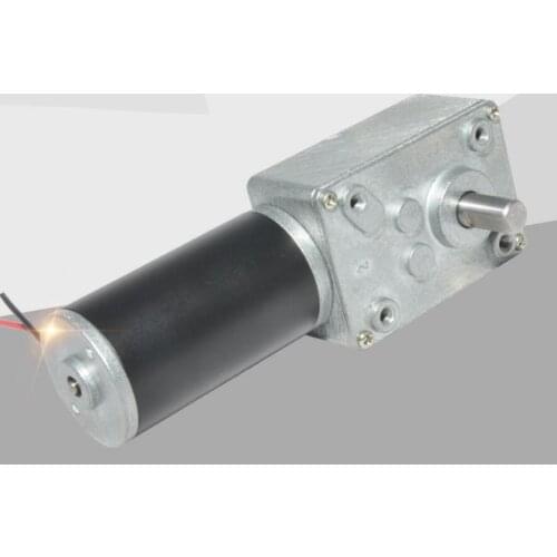 Miniature right-angle steering gear reduction motor 12v 24v DC turbine worm gear reduction motor metal teeth