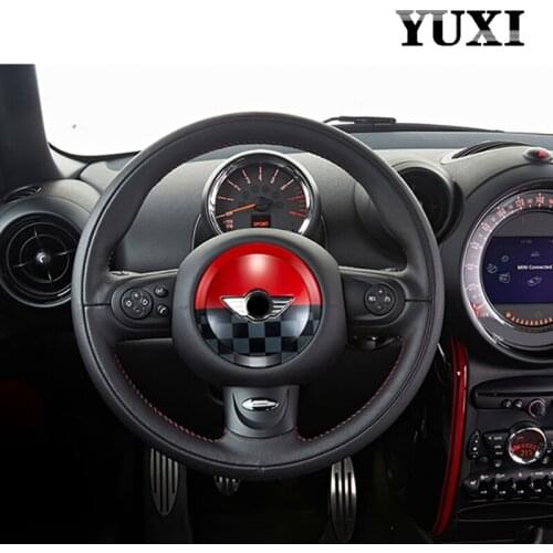ABS Steering Wheel Center Sticker Decoration cover For BMW MINI ONE Cooper R55 R56 R57 R60 R61 CLUBMAN Car Styling Accessories