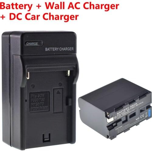 Battery NP-F970 6600mAH + Home&Car Charger For Sony AX2000 FX1000 FX7 HD1000U NP-F960