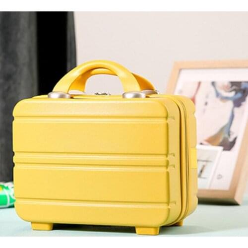 Travel Hand Luggage Cosmetic Case Small Portable Carrying Pouch Cute Suitcase for Makeup Multifunctional Storage Organizer