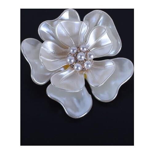 Elegance Rhinestone Large Flower Brooches For Women Crystal Brooch Pin Collar Pins Sweet Jewelry Accessories 2021