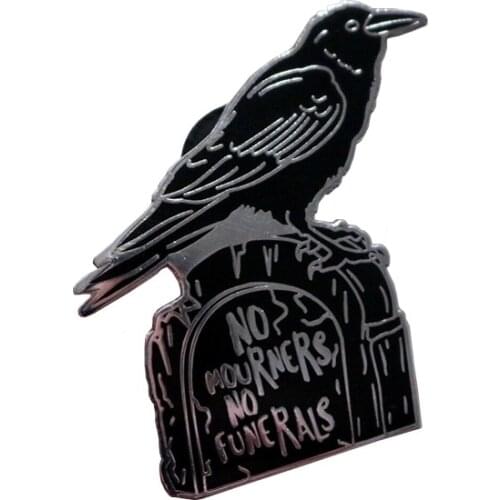 Crow Enamel Pin