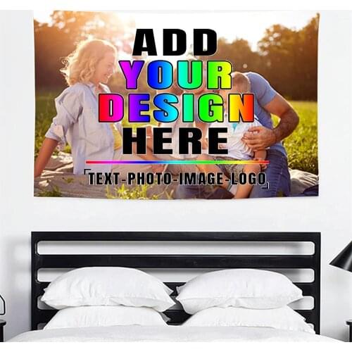 FFO Custom Tapestry Customized Wall Hanging Poster Table Bed Cover Decor Make Your Own Tapestries Backdrop Bedspread Blankets