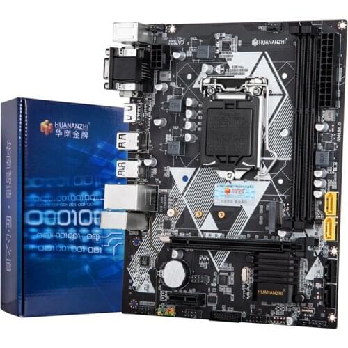 HUANANZHI H81-Q Motherboard Intel LGA 1150 i3 i5 i7 E3 DDR3 1333/1600MHz 16GB M.2 SATA3 USB3.0 VGA DVI HDMI-Compatible M-ATX