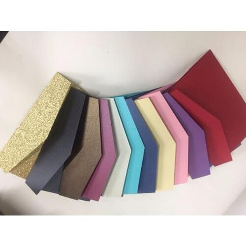 10pc Envelope with seal can be Customized laser cut scan engrave printing hot foil for invitation card/rsvp card/menu card