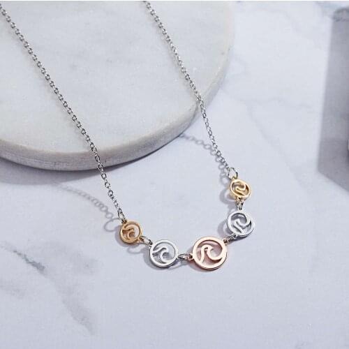Fashion Alloy Clavicle Friendship Heart Jewelry Women Love Gift Necklace Chain