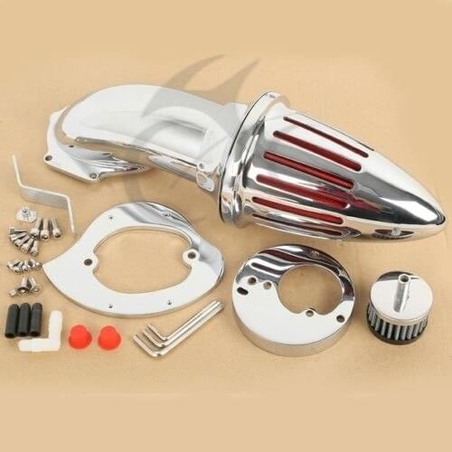 Motorcycle Chrome Air Cleaner Intake Filter Kits For Honda VTX1300 1986-2012 2011 2010 2009