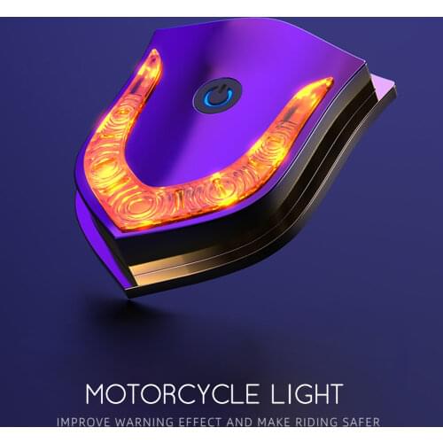 Durable USB Motorcycle Helmet Light Riding Warning LED Safe Lamp Helmet Accessories Decor Motorbike Styling Strobe Warning Light