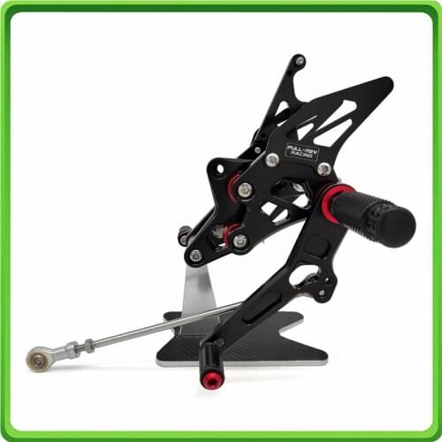 Adjustable Rear Sets Rearset Foot Rest Pegs for Suzuki Hayabusa GSX1300R 2008 2009 2010 2011 2012 2013 2014 2015 2016 2017 Black