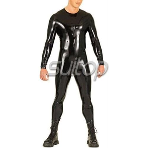 Rubber catsuit Latex body suit for man Xl 2XL 3XL L M S custome SUITOP Hollywood suit