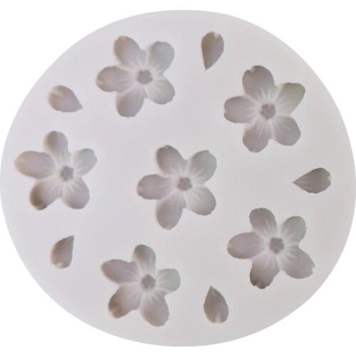 Chocolate Mold Cherry Blossom Pattern Kitchen Gadget Silicone Candy Cookies Baking Mould For Handmade Cake Decorating