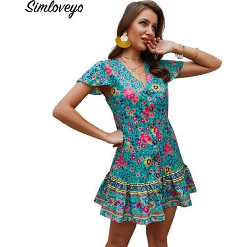 Синие летние платья SIMLOVEYO China At AliExpress