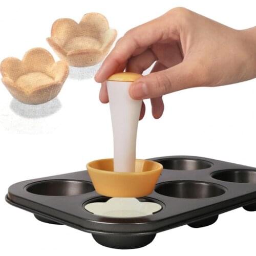 Pastry Tamper Heat Resistant Easy Thumping Plastic Muffin Mold Dough Pusher for Home