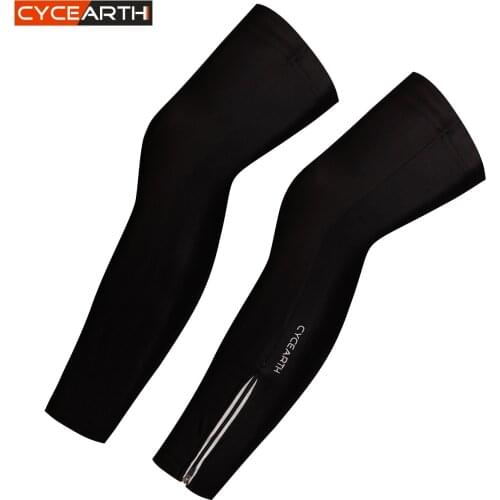 CYCEARTH 2018 Cycling Breathable Leg Warmers Sunproof MTB Road Bike Sleeves Legs Covers Pro Sport Bicycle Perneras Ciclismo