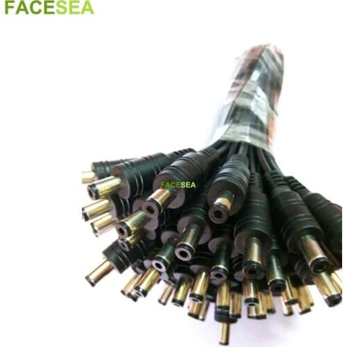 10pcs 20pcs 50pcs 100pcs 12V DC Male Power Plug Connector 5.5X2.1mm With 15cm Cable For 5050 3528 2835 led strip light CCTV