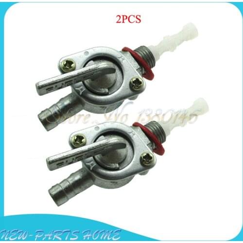 2pcs Gas Fuel Tank Switch Valve Petcock Tap For 49cc 50cc 60cc 66cc 80cc Motorized Bike Bicycle