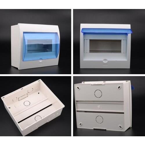 5-8 bit home use open installation plastic distribution box air switch empty boxes 150*170mm