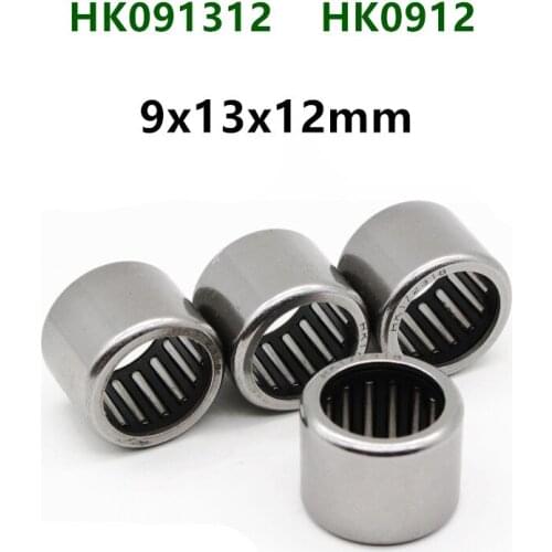 50pcs/100pcs high quality HK091312 HK0912 9x13x12mm miniature needle bearings 9mm x 13mm x 12mm Drawn cup needle roller bearing