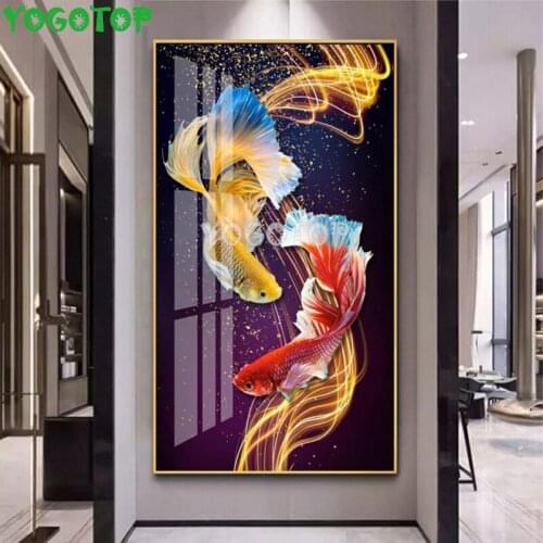 Diy Diamond Painting Full Diamond Rmbroidery Sale Home Decor Picture Mosaic Animal,Santa Claus Big Christmas,Colored Koi YY4721