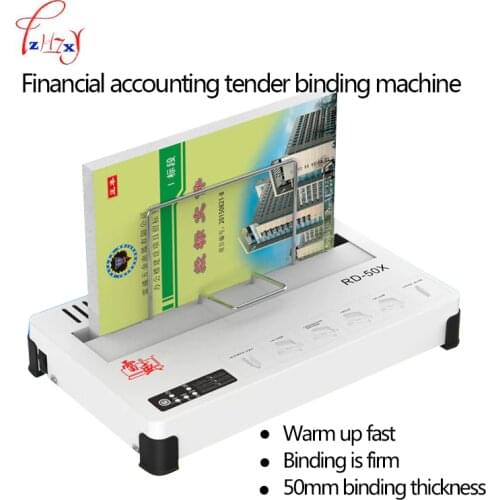 Automatic hot glue binding machine A4 Wireless binding machine file financial book binder machine Office Binder 1pc