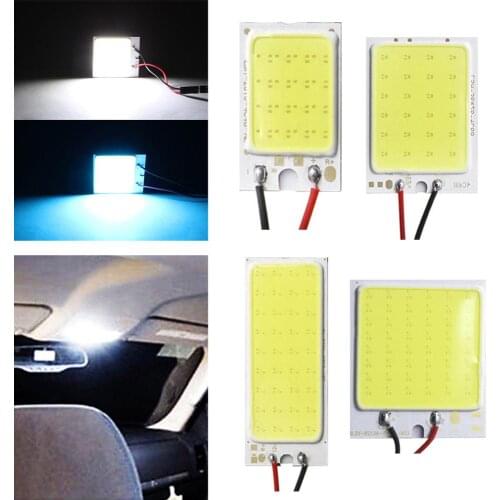 White Iceblue T10 Cob 16/24/36/48 SMD Car Led Vehicle Panel Lamps Auto Interior Reading Lamp Bulb Light Dome Festoon BA9S DC 12v