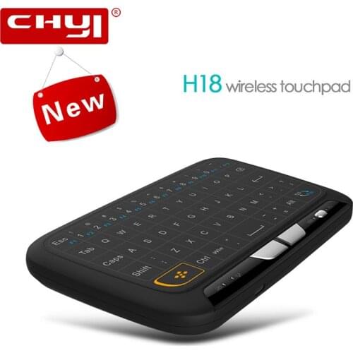 H18 Wireless Mini Keyboard Air Mouse Full Screen Touchpad 2.4GHz Keyboard Touchpad With Nano Receiver For Smart TV PC Laptop