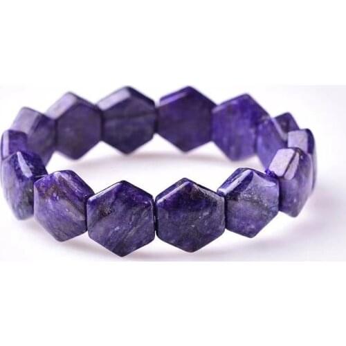 Natural Purple charoite stone bracelet natural energy stone bangle gemstone jewelry woman for Aquarius for gift