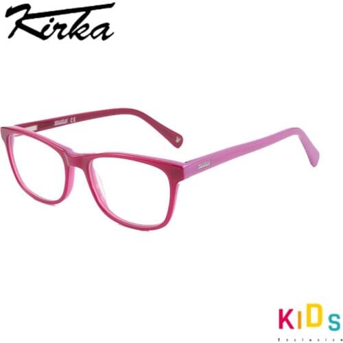 Kids Boys Girls Myopia Acetate Glasses Frame Pink Color Fashion Eyeglasses Frames High Quality