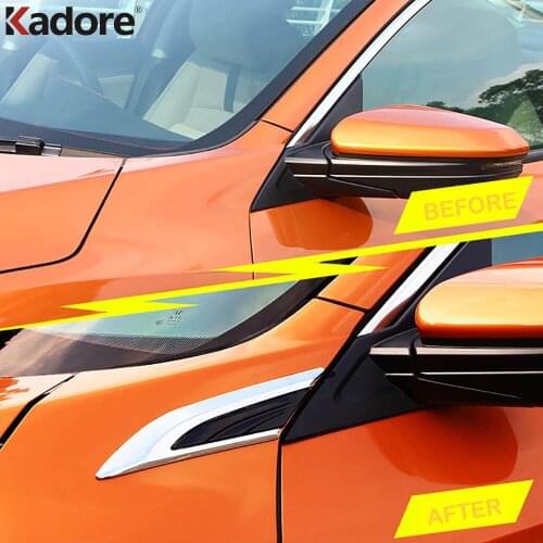 For Honda Civic Sedan 2016 2017 2018 ABS Chrome Car Front Fender Side Air Vent Cover Trim Sticker Exterior Car Accessories