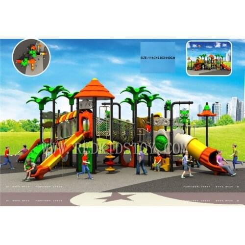 Exported to Panama Antirust Outdoor Kids Playground HZ-H004 20 Years' Manufacturer