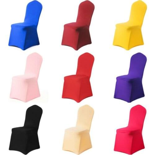 Spandex Wedding Chair Cover Lycra Stretch Elastic For Dining Banquet Hotel Party Decoration Cheap And Fine