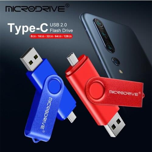 32GB type c OTG USB 2.0 Flash Drive Type C Pen Drive 256GB 128GB 64GB 16GB 8GB 4GB USB Stick Pendrive for Type-C Device