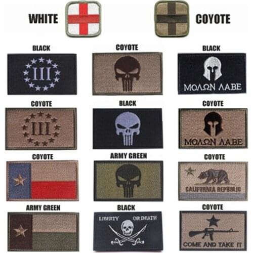 Source Factory Punisher armband embroidery Velcro cloth patch Iron-On badge mcdick armor patches for clothing applique