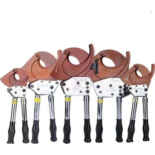 Ratchet type cable scissors J953*188mm2 or copper-aluminum core copper-aluminum wire with a diameter of 95mm or less