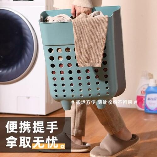 Laundry basket foldable laundry basket household non perforated wall hanging toilet laundry basket storage baskets storage
