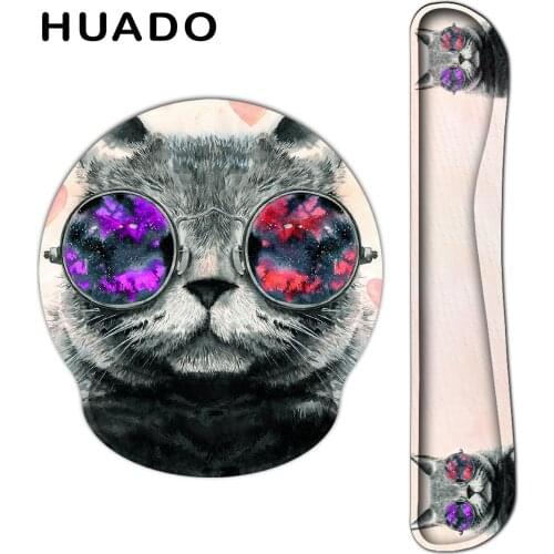 Animal Mouse Pad with Wrist Rest Comfortable Durable Soft Keyboard Pad Ergonomic Mouse Mat for PC Computer Laptop