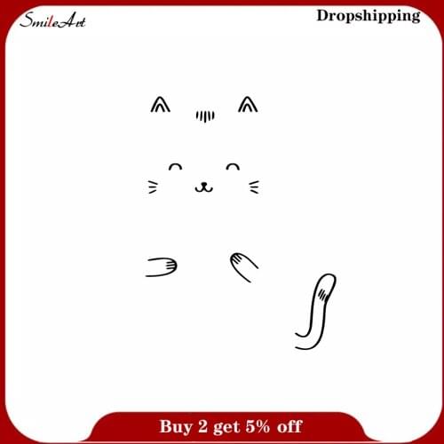 Creative Cat Decorative Sticker Waterproof Home Decor vinyl Stickers Home Party Decor Wallpaper