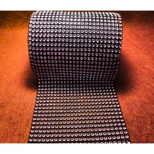 1 meters Black Color 24 Row Stone Strip Decoration Strip